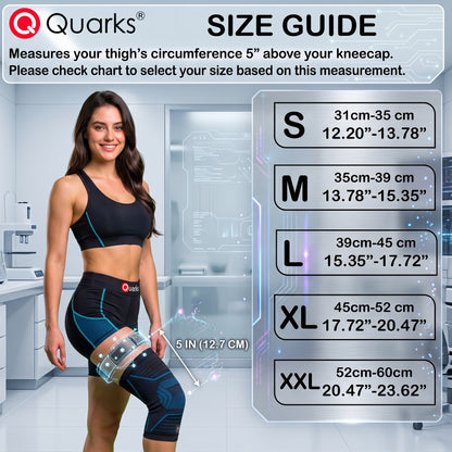 QUARKS Knee Brace and Resistance Bands - Knee Pain Men & Women, Compression Knee Sleeve for Knee Pain Relief Set, Knee Support with Side Stabilizers, Knee Protector for Sports, Runner, Meniscus Tear, ACL,PCL,Arthritis and Fit Simplify Resistance Loop