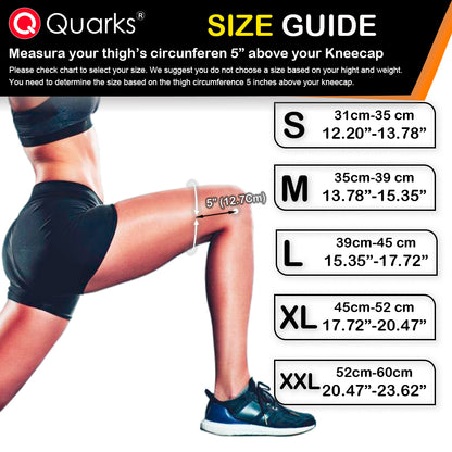 QUARKS Rodillera y Bandas  | Alivio de Dolor de Rodilla para Hombres y Mujeres | Rodillera de Compresión con Estabilizadores Laterales | Para Deportes, Corredores, Rotura de Meniscos, LCA, LCP, Artritis y Bandas de Resistencia Fit Simplify.